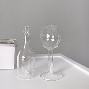 New Planet One Products Glass & Bottle Salt & Pepper Shakers Boxed Gift Set